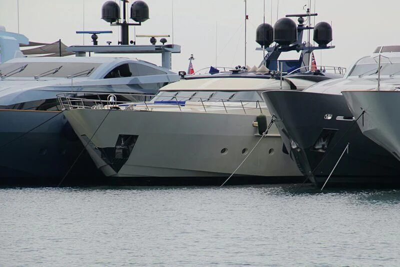 a large white yacht aboard AK ROYALTY Yacht for Sale