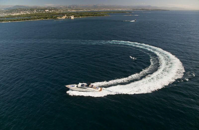 a boat on the water aboard AK ROYALTY Yacht for Sale