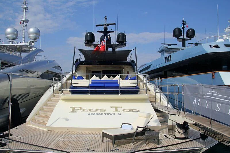 a large ship docked aboard AK ROYALTY Yacht for Sale