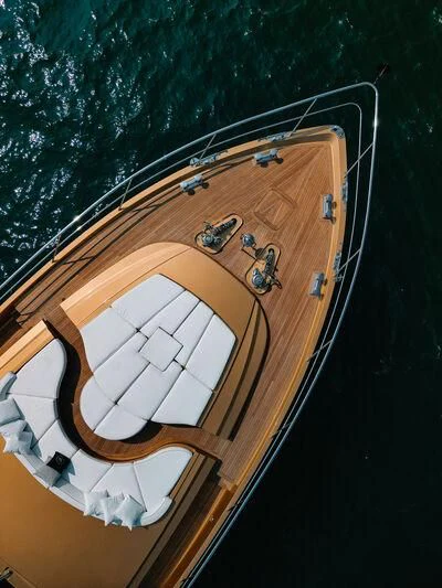 a wooden object with a hole in it aboard AK ROYALTY Yacht for Sale