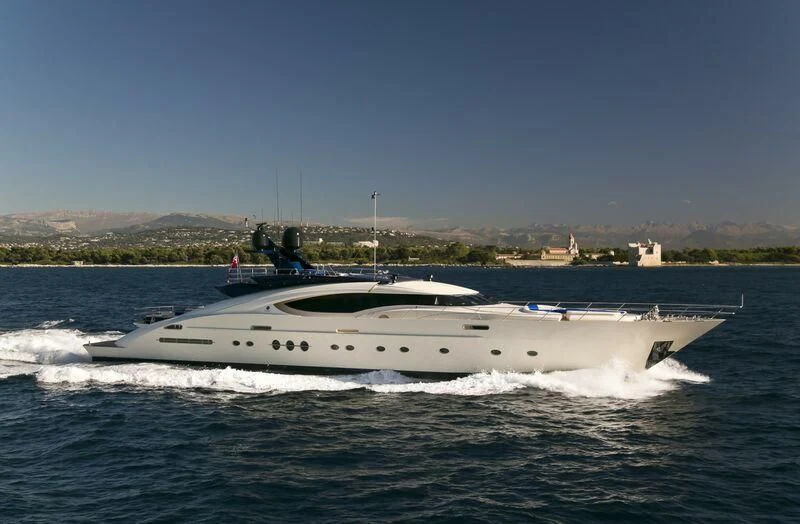 a boat on the water aboard AK ROYALTY Yacht for Sale