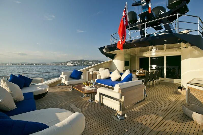 a boat on the water aboard AK ROYALTY Yacht for Sale