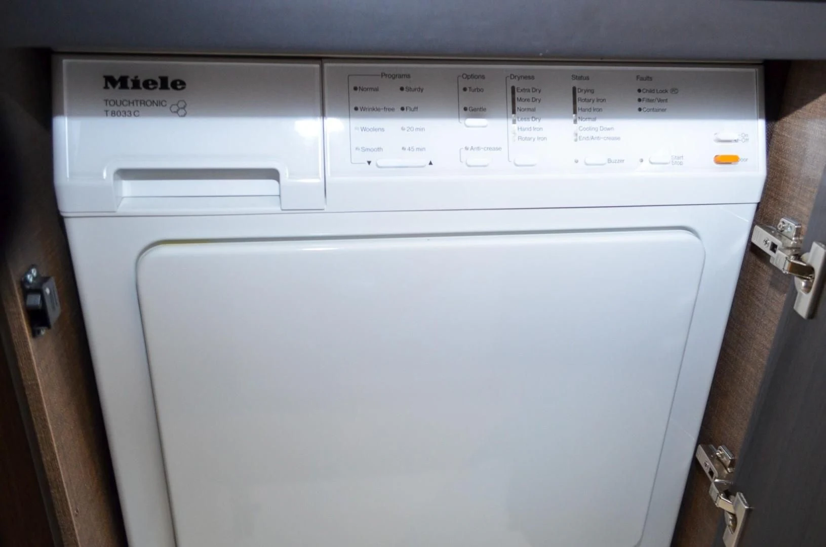 a white rectangular object with a black label on it aboard CERULEAN Yacht for Sale