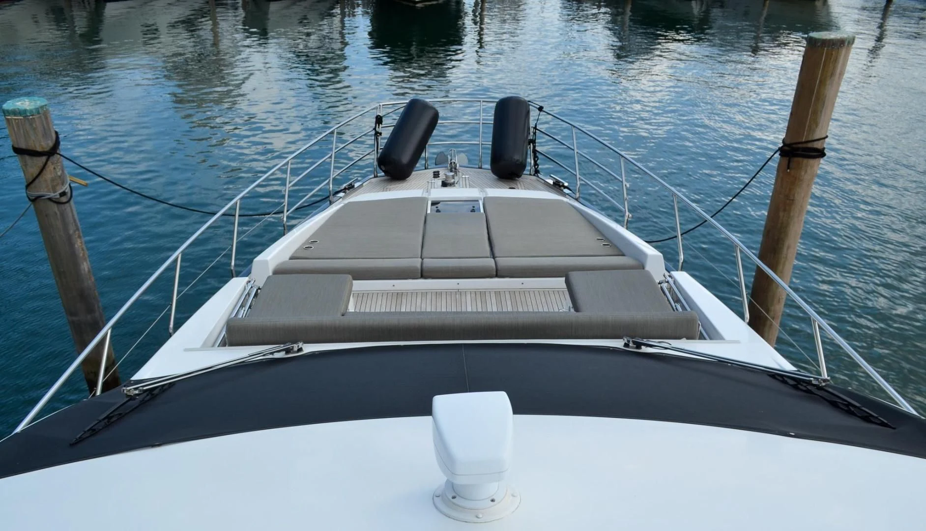 a boat on the water aboard CERULEAN Yacht for Sale