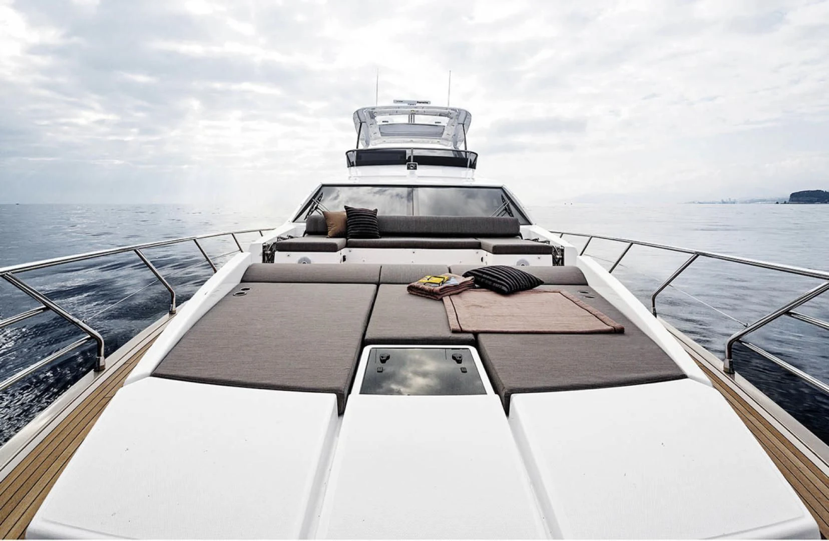 a boat on a body of water aboard CERULEAN Yacht for Sale