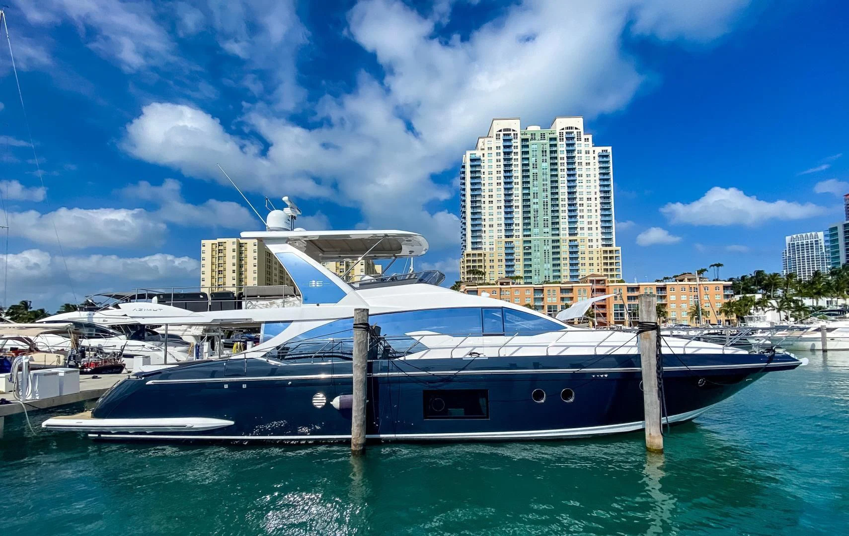 a boat in the water aboard CERULEAN Yacht for Sale