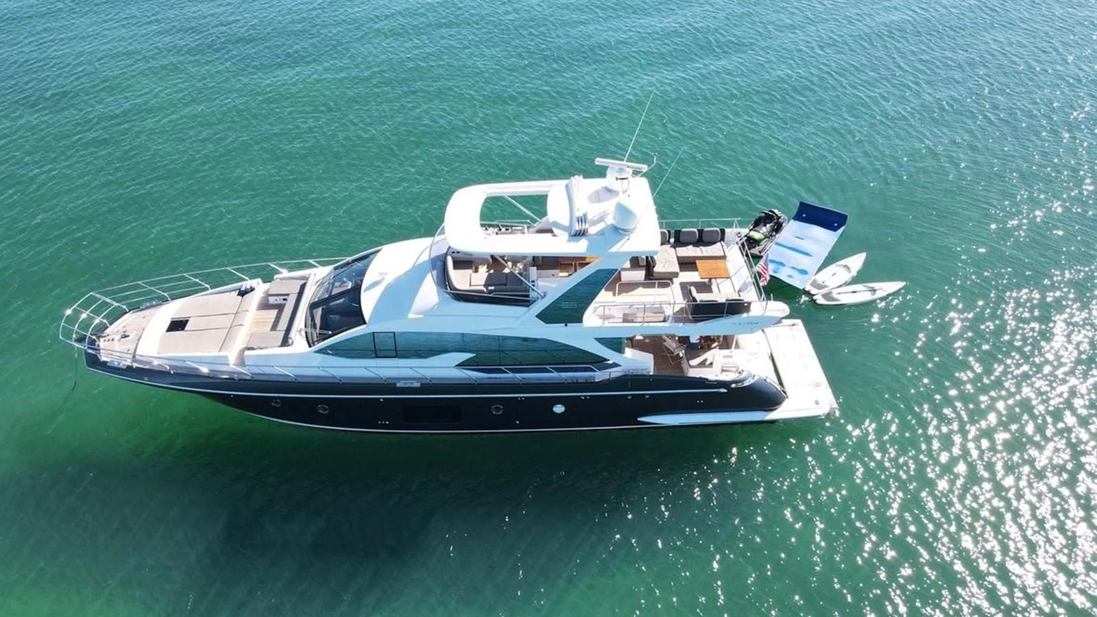 a boat in the water aboard CERULEAN Yacht for Sale