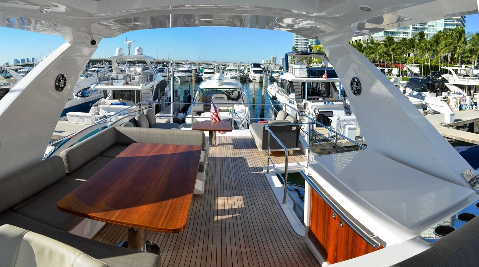 a deck of a boat aboard CERULEAN Yacht for Sale