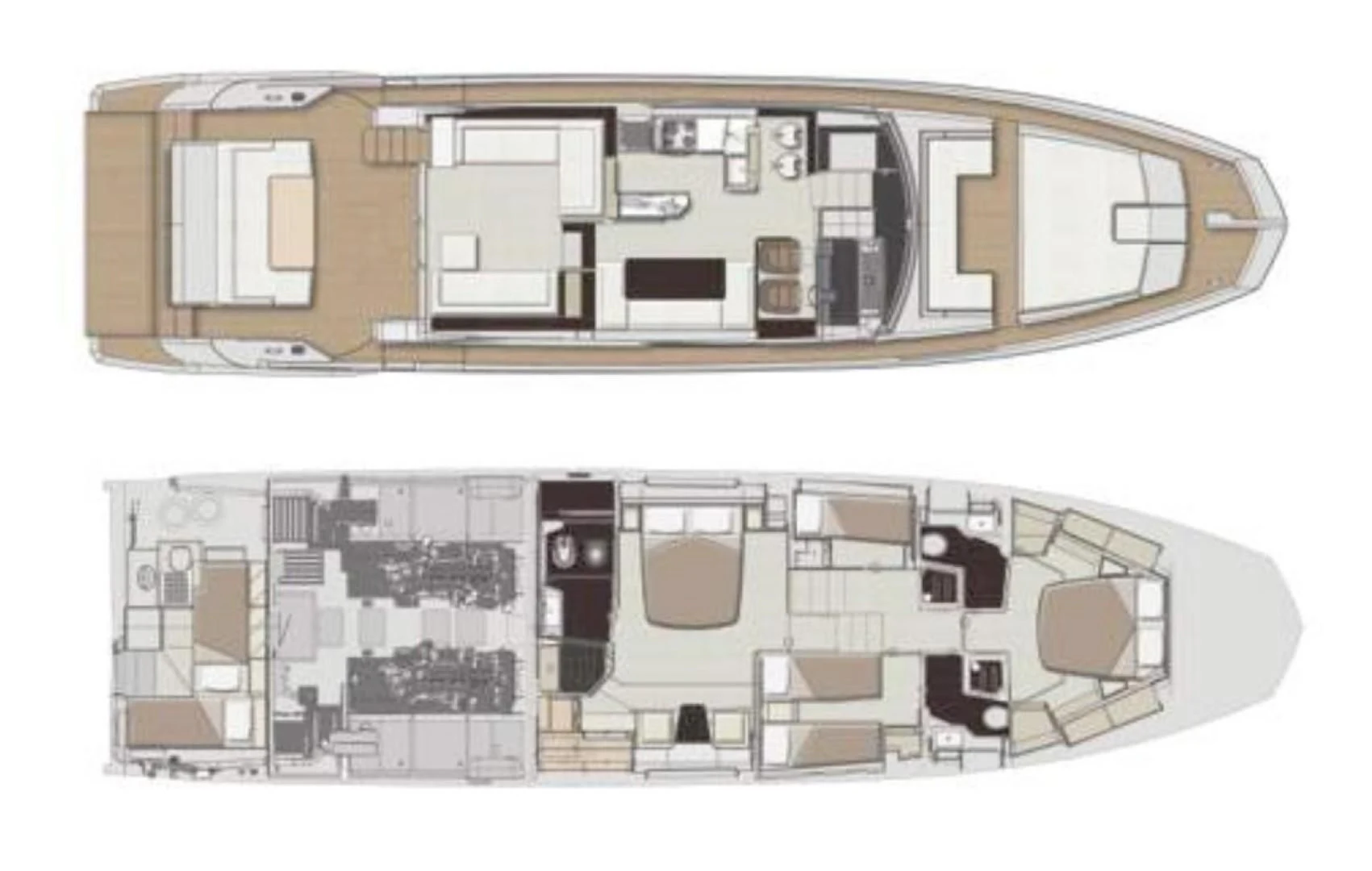 diagram, engineering drawing aboard CERULEAN Yacht for Sale