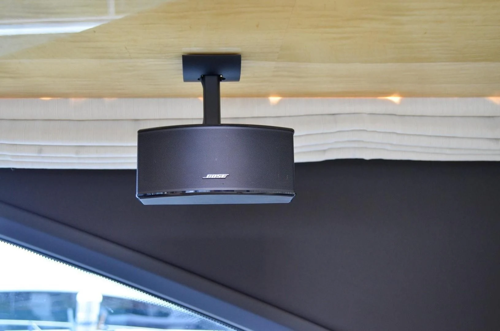 a black rectangular object on a white surface aboard CERULEAN Yacht for Sale