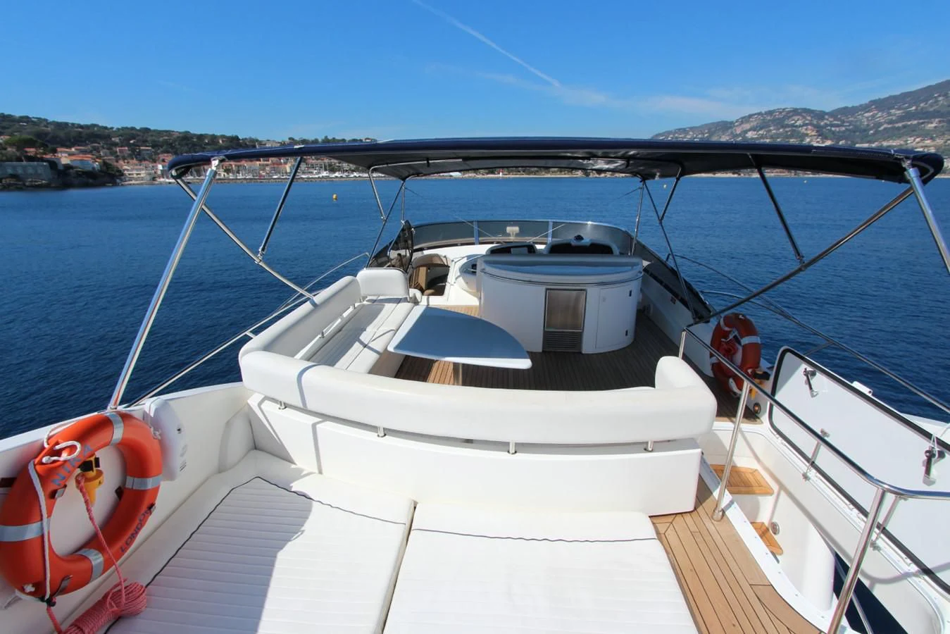 a boat on the water aboard NIKA Yacht for Sale