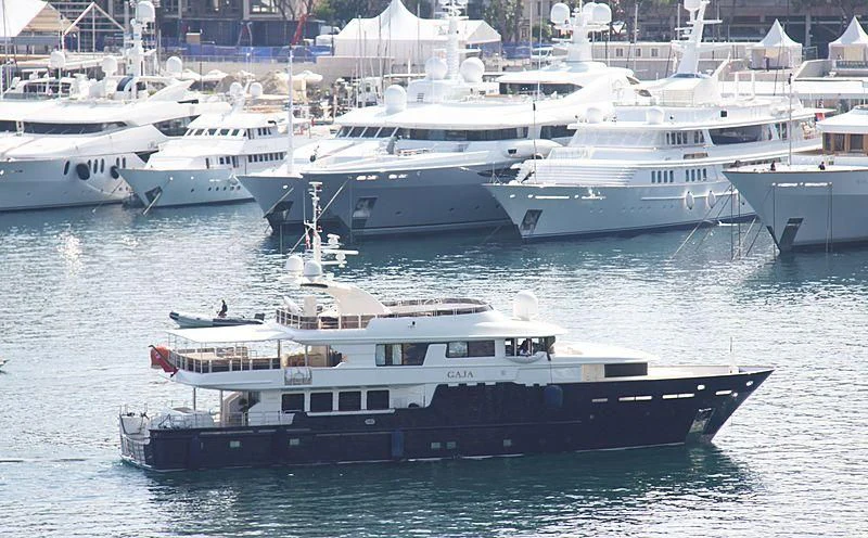 a group of boats in the water aboard GAJA Yacht for Sale