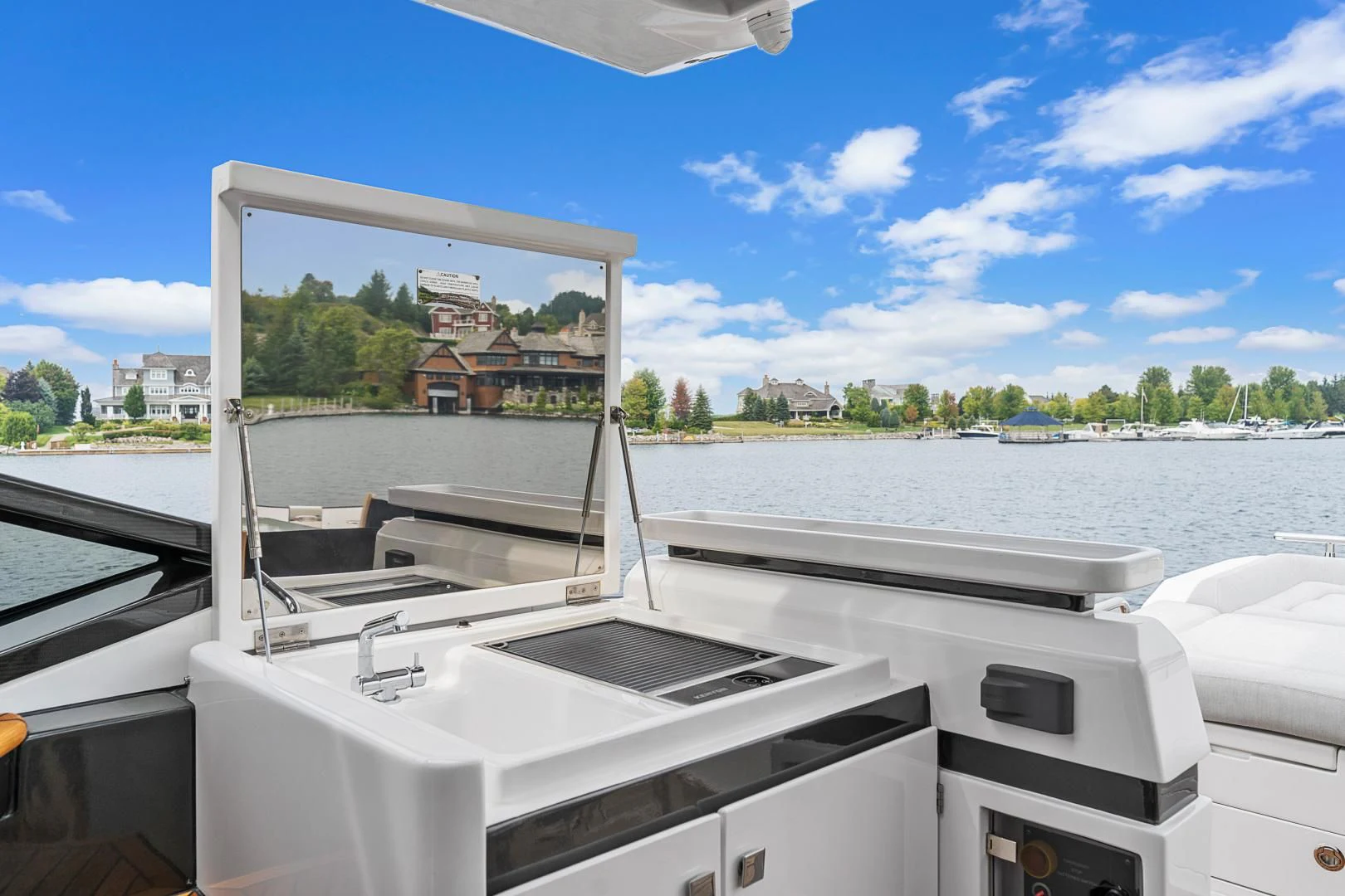 a boat on the water aboard ANONYMOUS Yacht for Sale