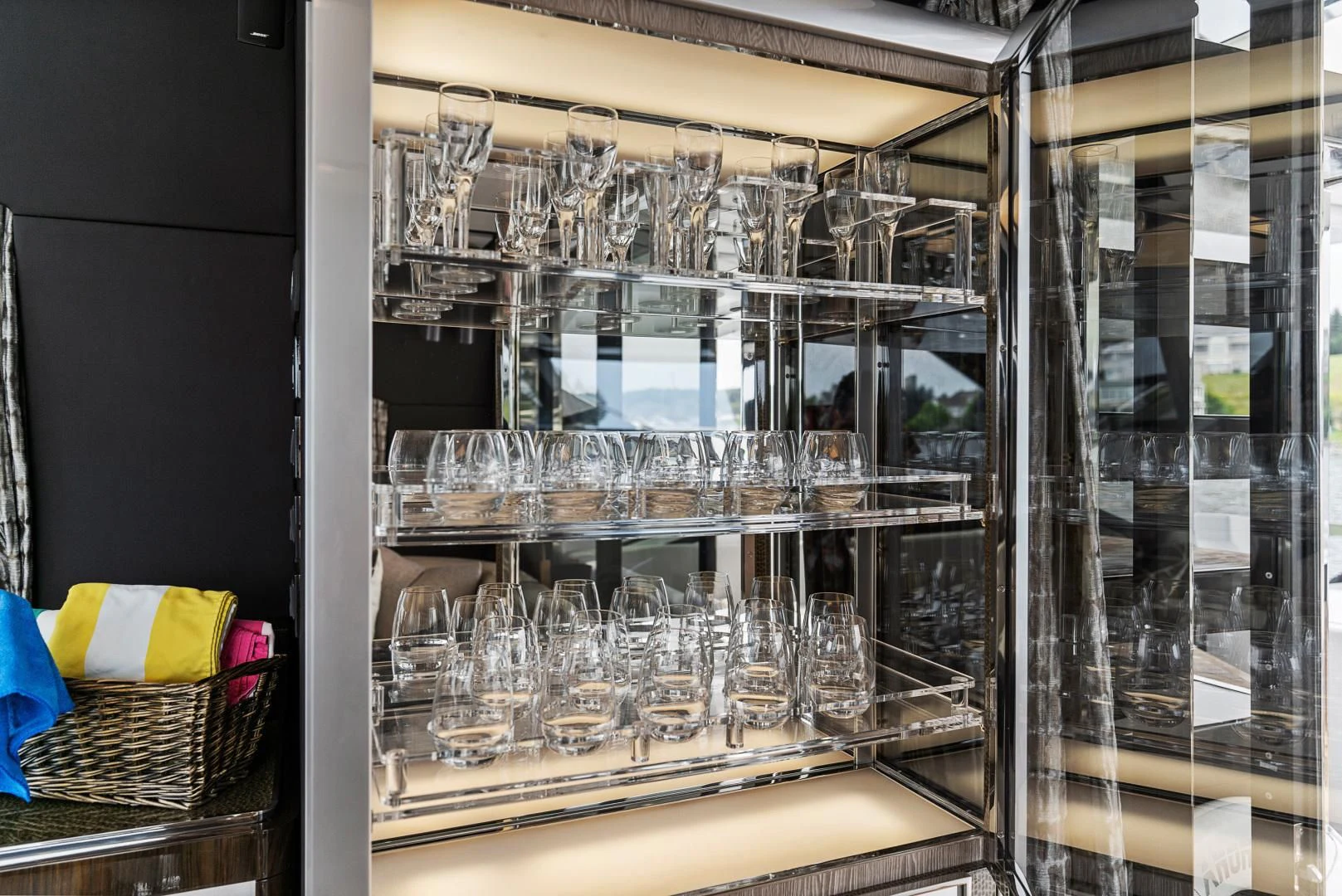a group of birds in cages aboard ANONYMOUS Yacht for Sale
