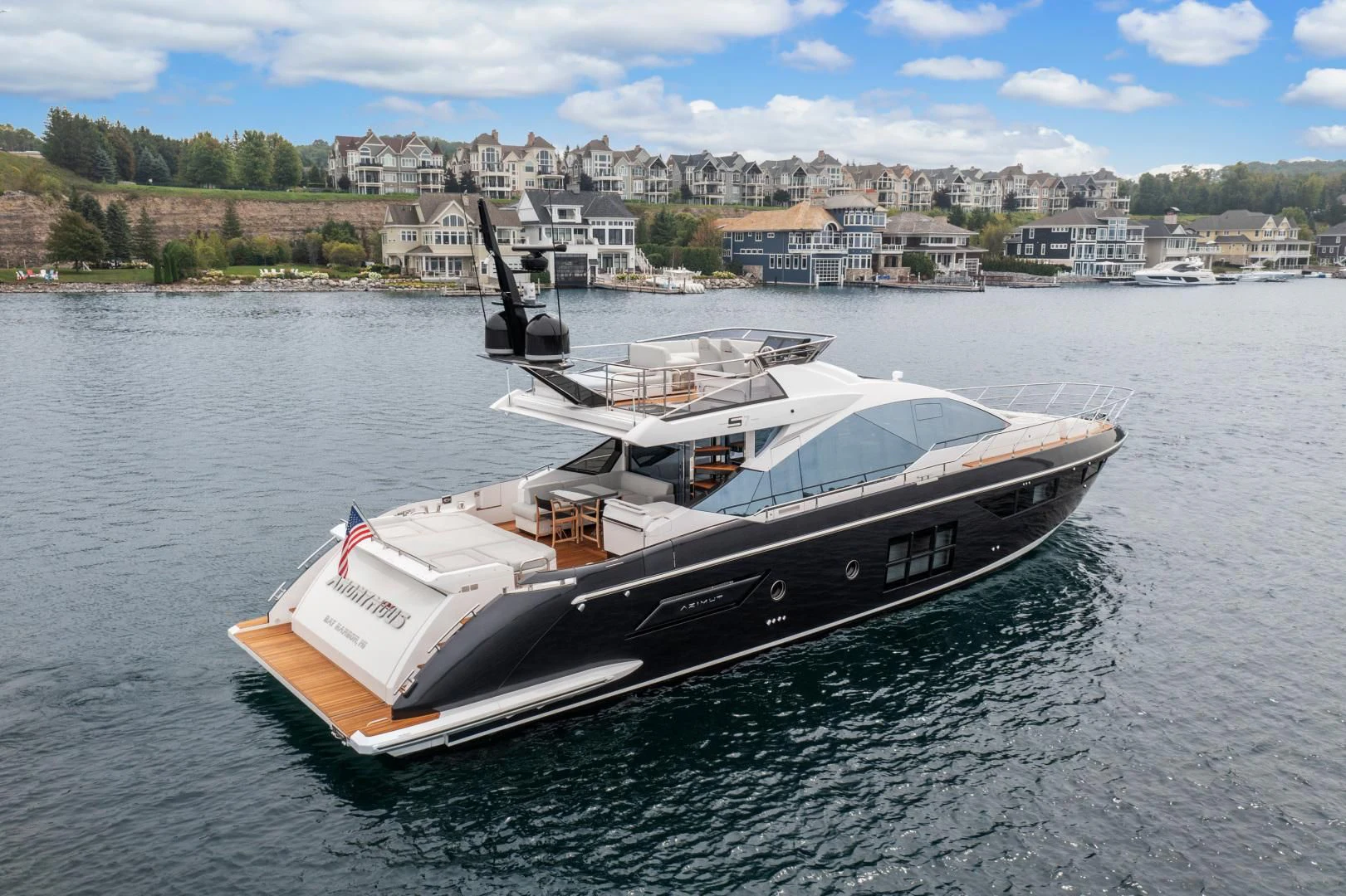 a large boat in the water aboard ANONYMOUS Yacht for Sale