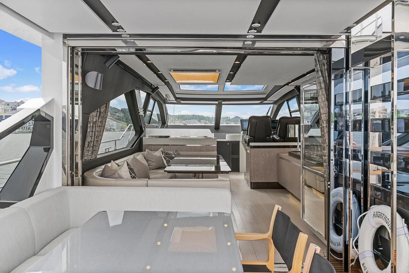 inside of a vehicle aboard ANONYMOUS Yacht for Sale