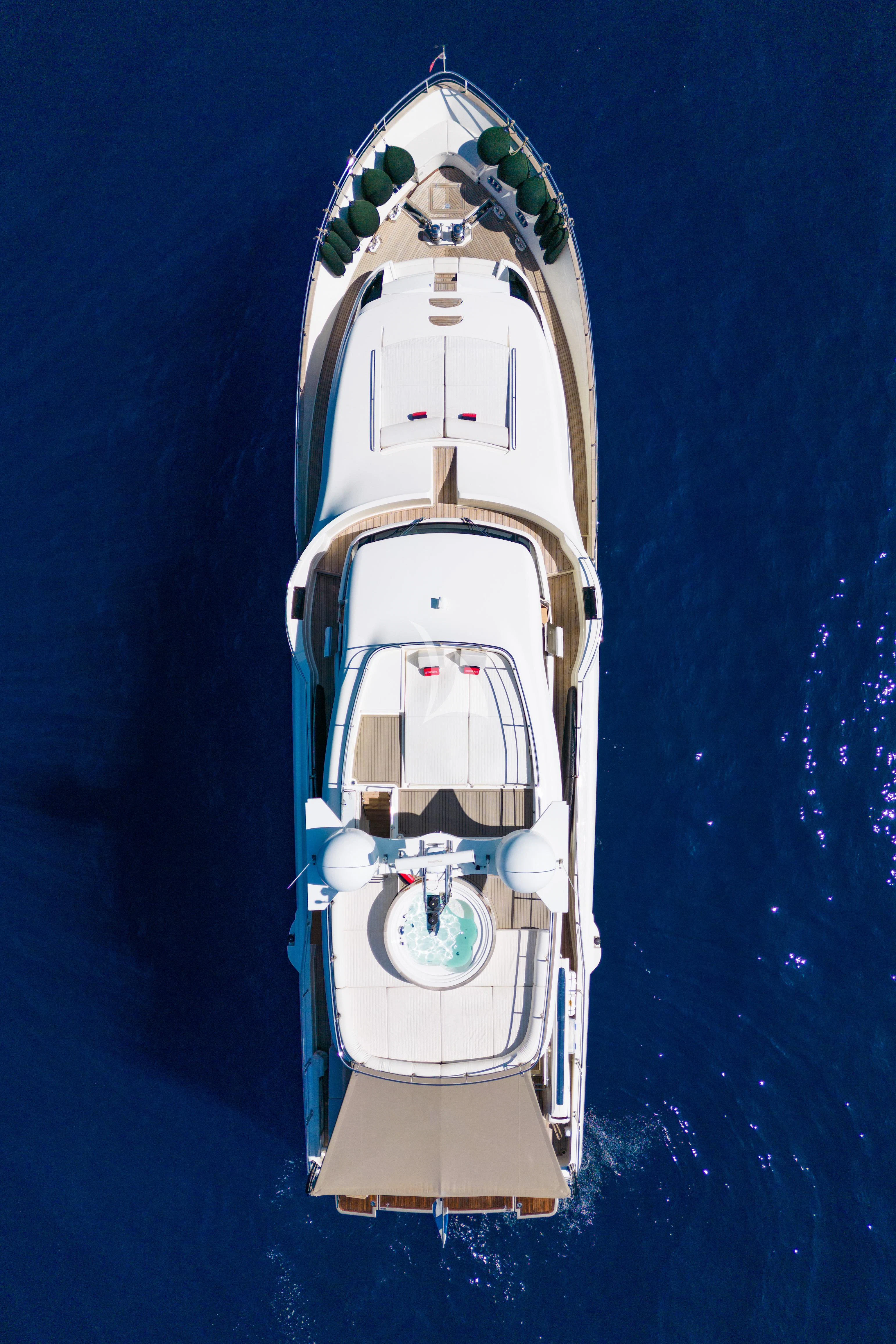 a space shuttle in space aboard DISPARATE Yacht for Sale