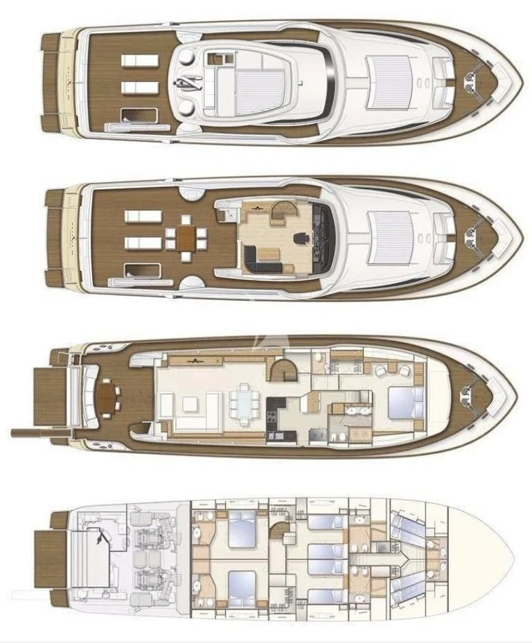 diagram aboard DISPARATE Yacht for Sale
