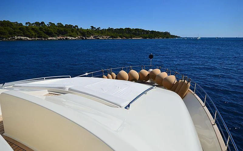 a boat on the water aboard DISPARATE Yacht for Sale