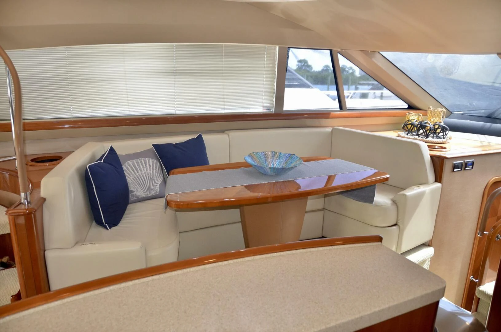 a room with a couch and a table aboard W Yacht for Sale