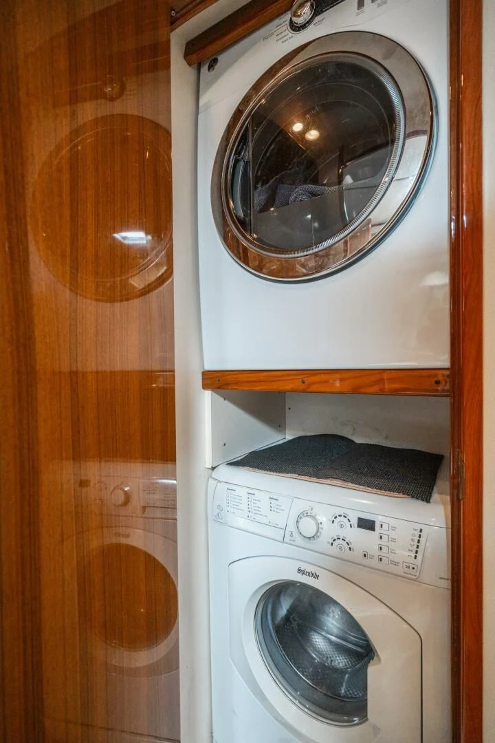 a washing machine with a dryer aboard W Yacht for Sale