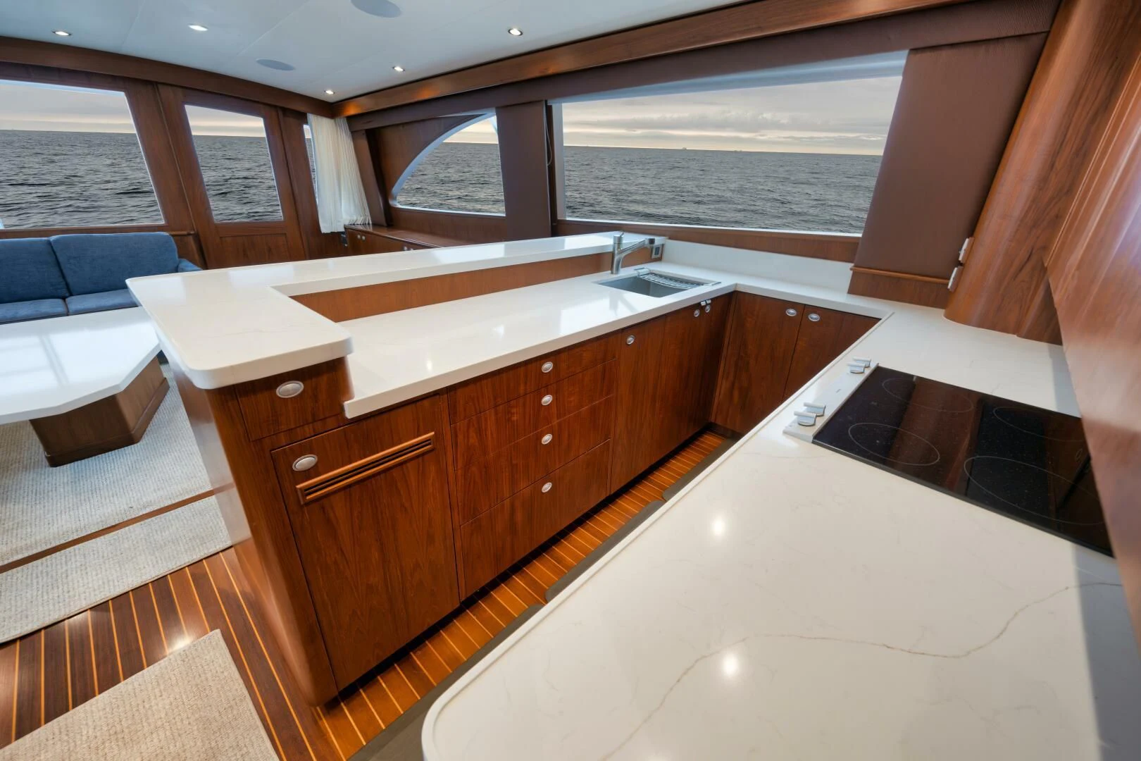a large bathroom with a large window aboard W Yacht for Sale