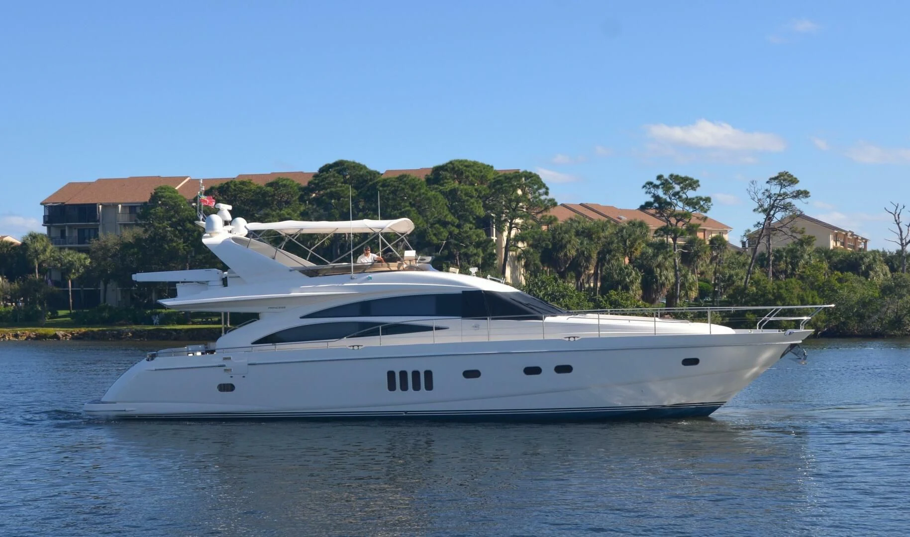 a white yacht on the water aboard W Yacht for Sale