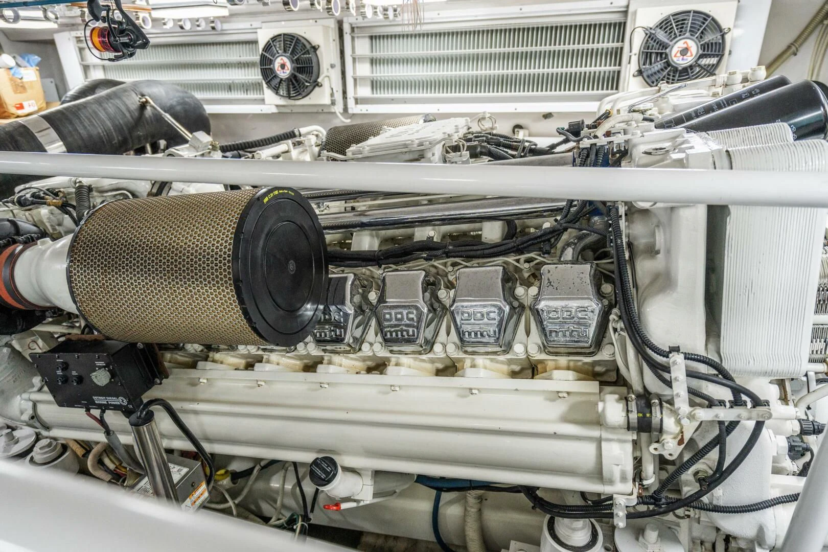 a machine with wires aboard W Yacht for Sale