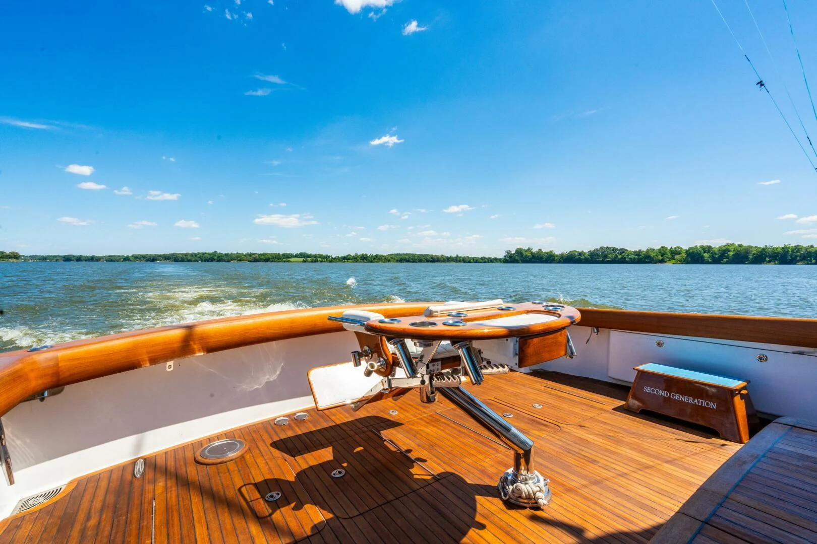 a boat on a deck aboard W Yacht for Sale