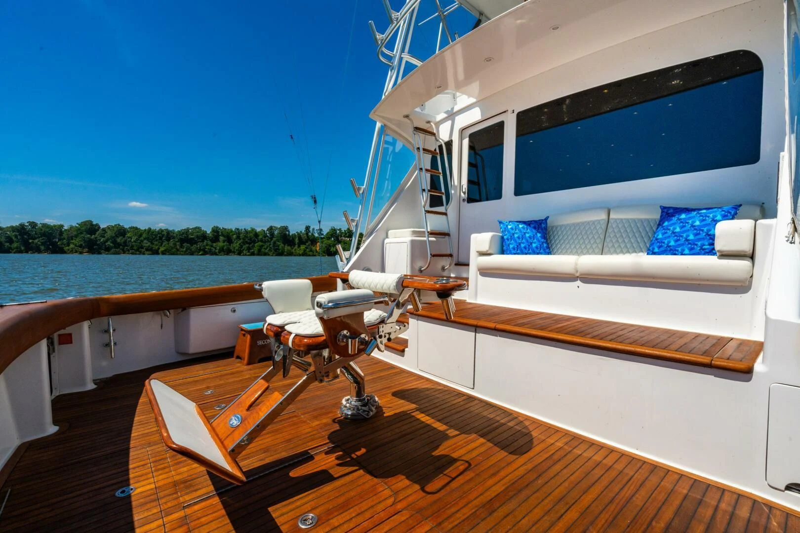 a boat on the water aboard W Yacht for Sale