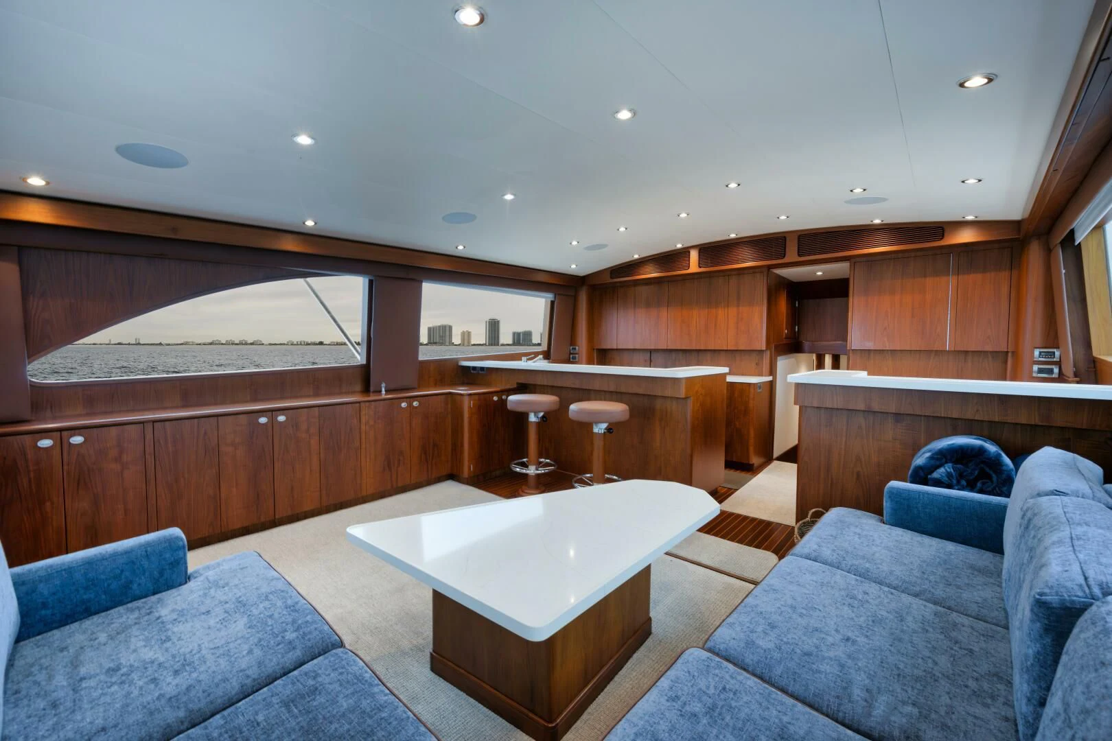 a large modern looking kitchen aboard W Yacht for Sale