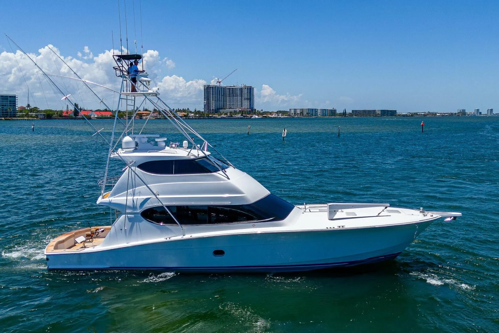 a boat in the water aboard W Yacht for Sale