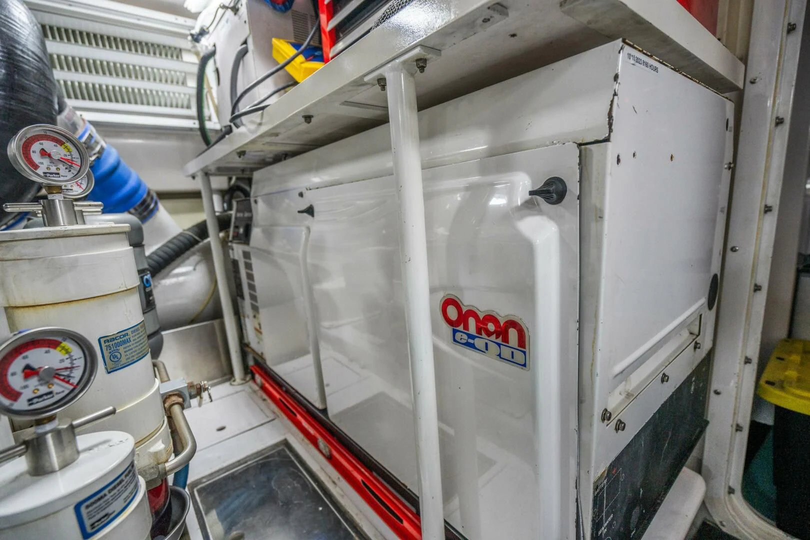 a white machine with a white handle aboard W Yacht for Sale