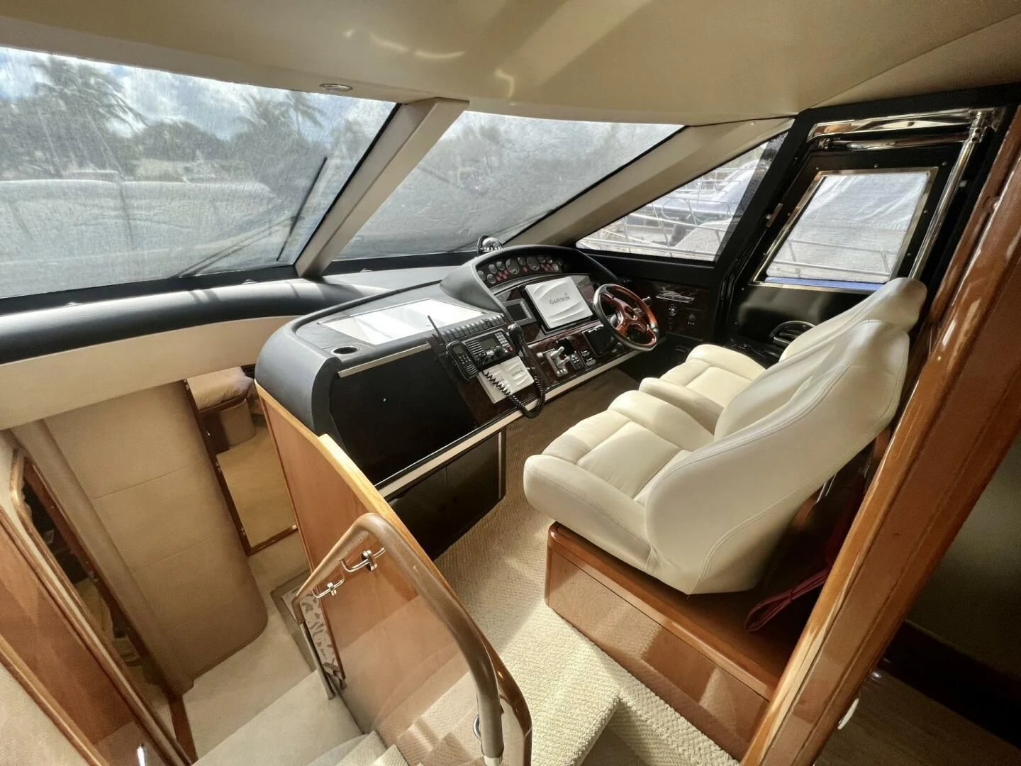 a person sitting in a car aboard W Yacht for Sale