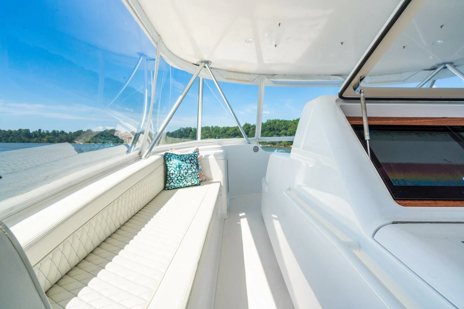 a boat on the water aboard W Yacht for Sale