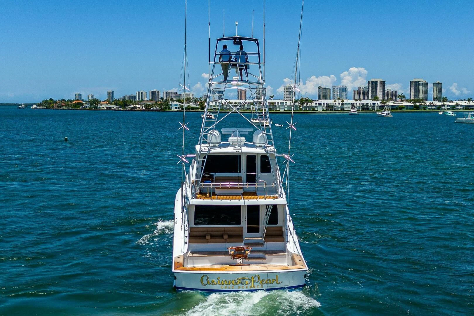 a boat in the water aboard W Yacht for Sale