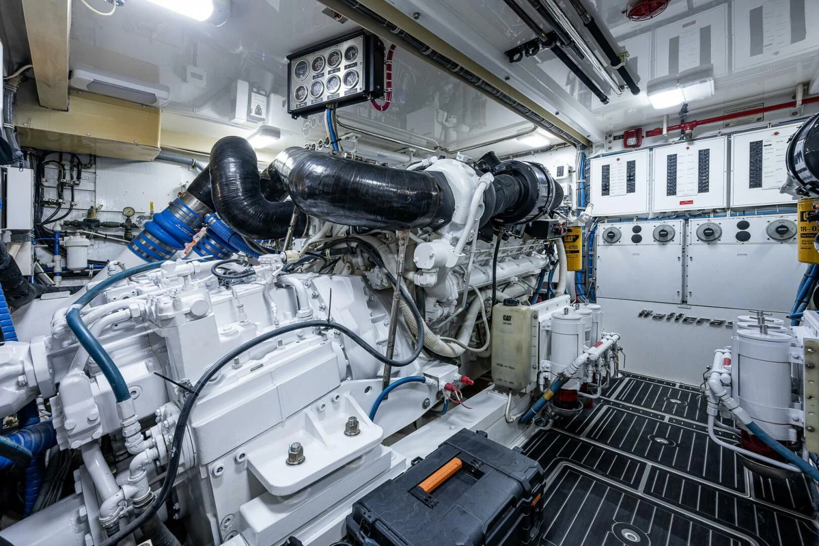 a machine with a large metal pipe aboard W Yacht for Sale