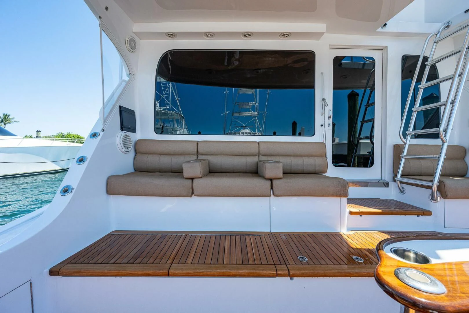 the inside of a boat aboard W Yacht for Sale