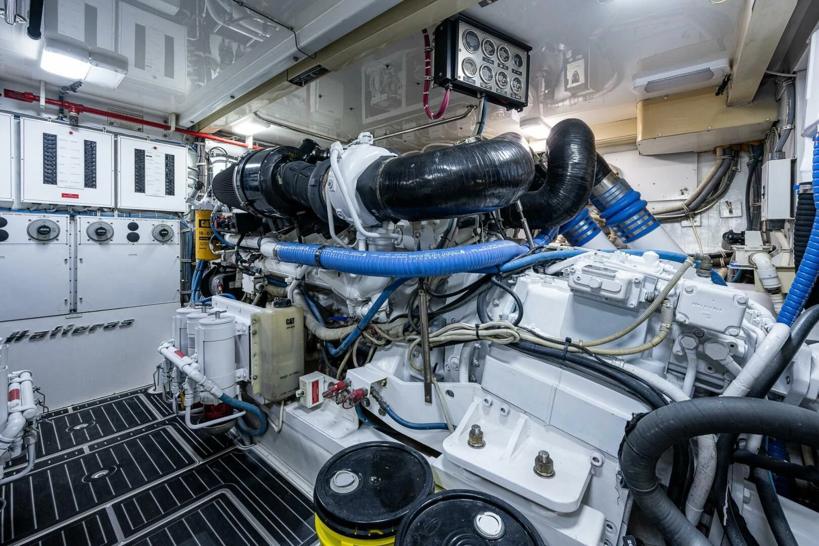 a machine with a large metal pipe aboard W Yacht for Sale