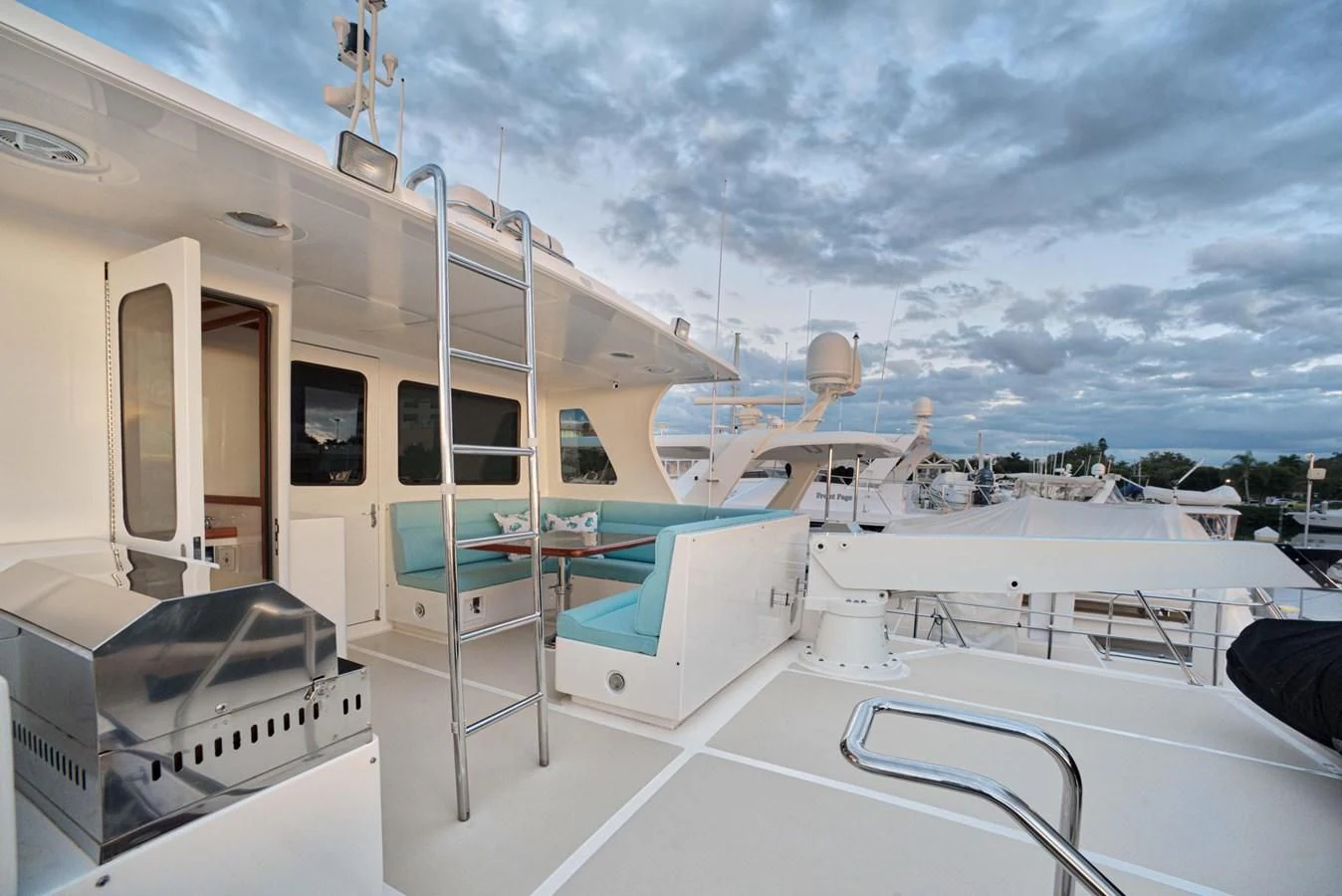 a boat on the water aboard JUBILEE Yacht for Sale