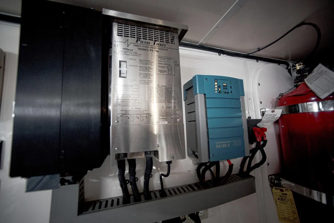 a machine with wires aboard JUBILEE Yacht for Sale