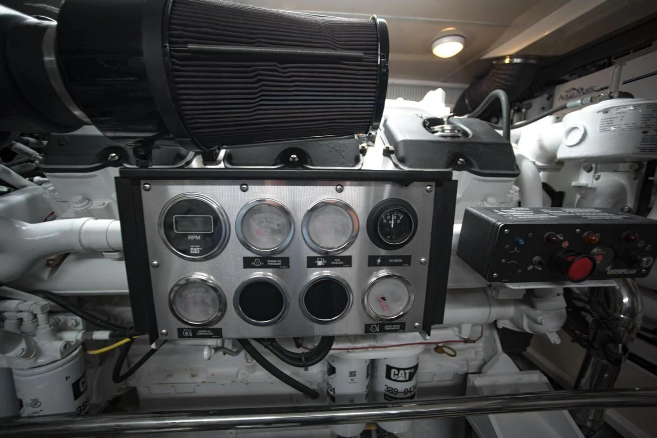a close-up of a machine aboard JUBILEE Yacht for Sale