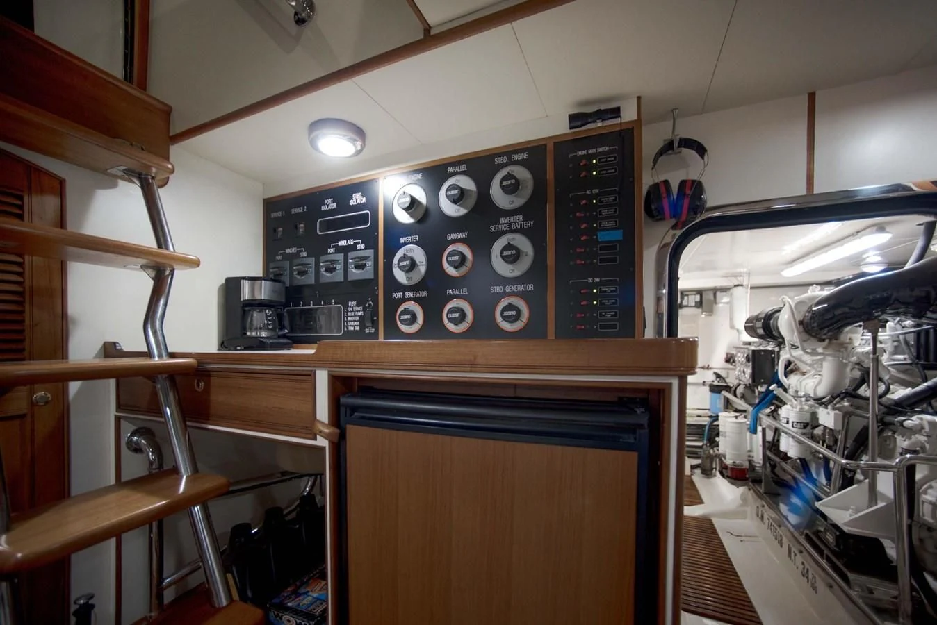 a room with machines and equipment aboard JUBILEE Yacht for Sale