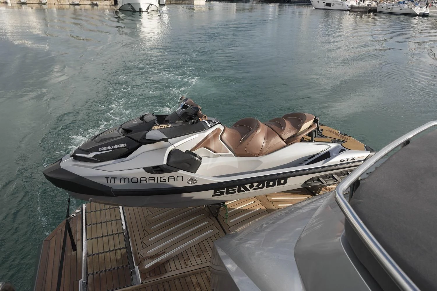 a boat on the water aboard MORRIGAN Yacht for Sale