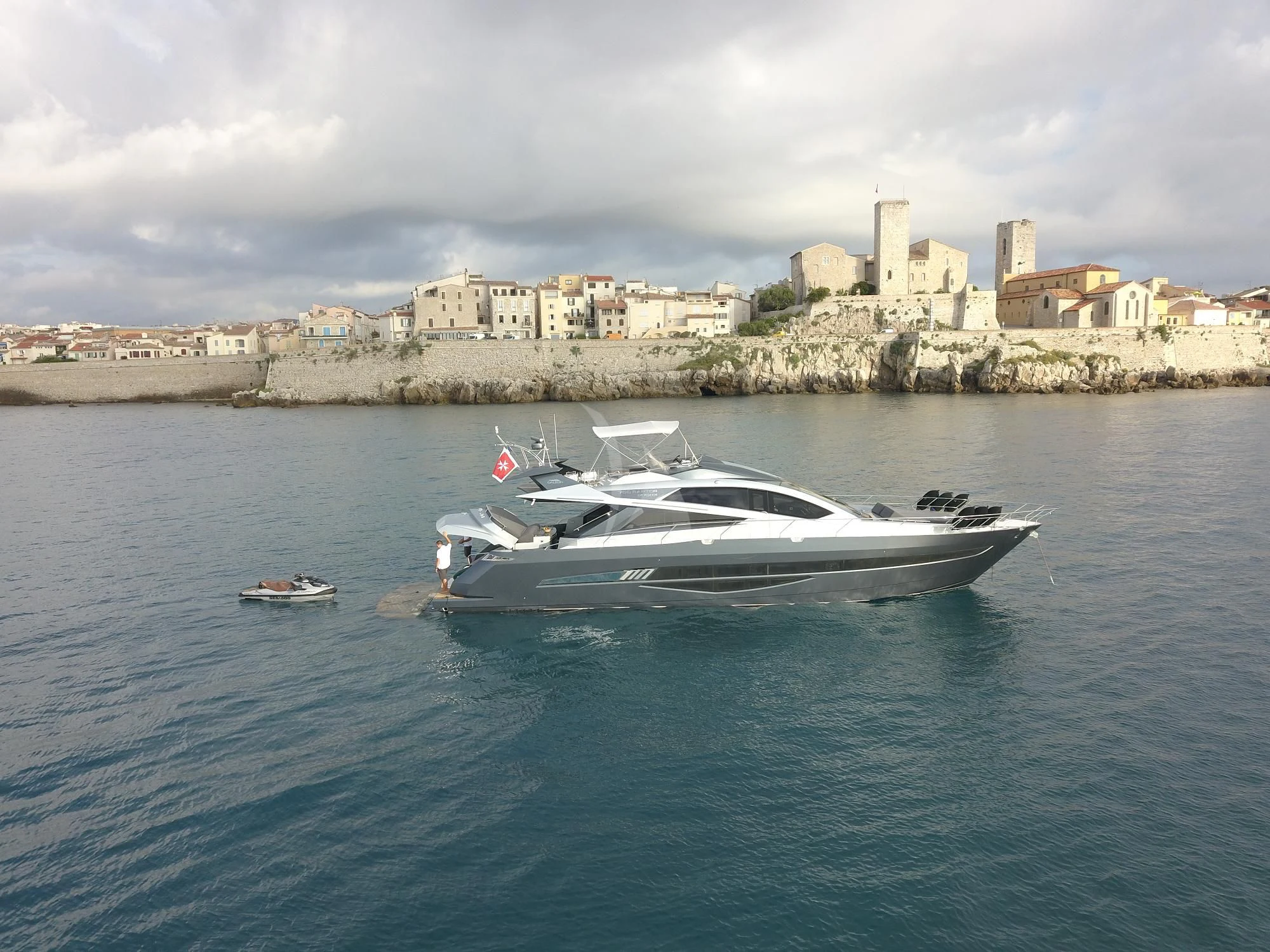 a boat in the water aboard MORRIGAN Yacht for Sale