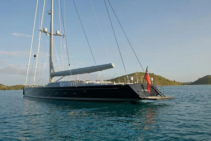 a boat on the water aboard MYSTERE Yacht for Sale