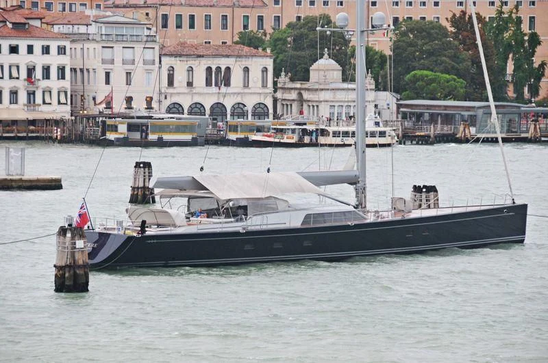 a boat on the water aboard MYSTERE Yacht for Sale
