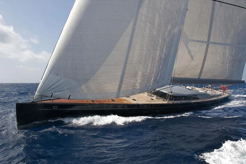 a sailboat on the water aboard MYSTERE Yacht for Sale