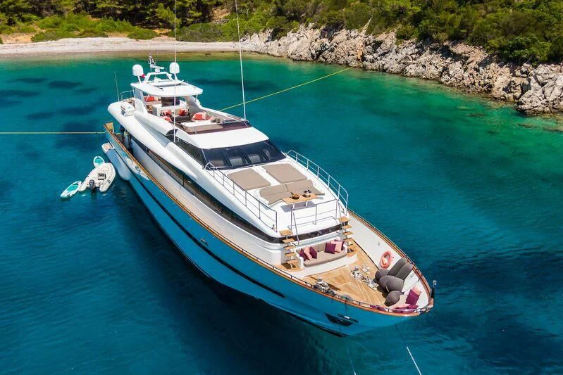 a boat on the water aboard AXELLA Yacht for Sale
