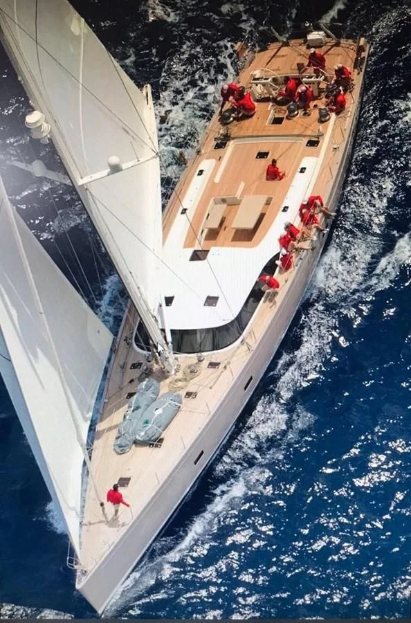 a boat with people on it aboard ACAIA Yacht for Sale